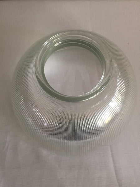 Vintage 5-1/2" Clear Glass Holophane Glass Lamp Ceiling Replacement Light Shade Fixture ( 3 available)