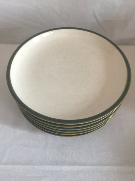 Plateau Green by Dansk 8-1/4" Salad Plate Green Cream Center - set of 6