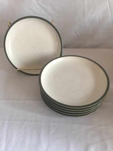 Plateau Green by Dansk 8-1/4" Salad Plate Green Cream Center - set of 6