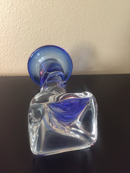 Art Glass handblown glass candle holder