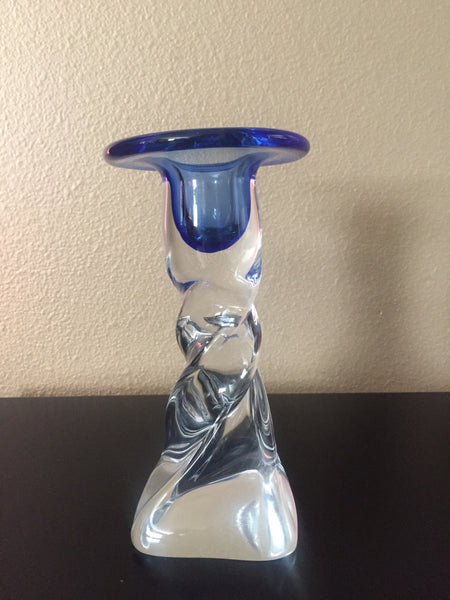 Art Glass handblown glass candle holder