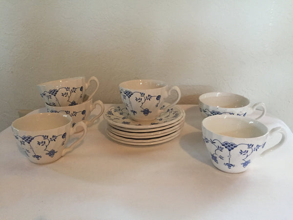 Vintage Myott Finlandia Coffee Cup and Saucer Set ( 6 sets available)