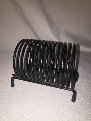 Spiral Black Metal Mail Holder, Vintage Letter Holder, Office Supplies, Desk Decor, Paper Organizer, Paper Holder, Retro Office