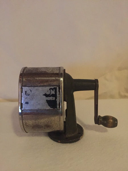 Vintage Boston multi-size pencil sharpener, Hunt Manufacturing Co. Statesville, NC, institutional grey