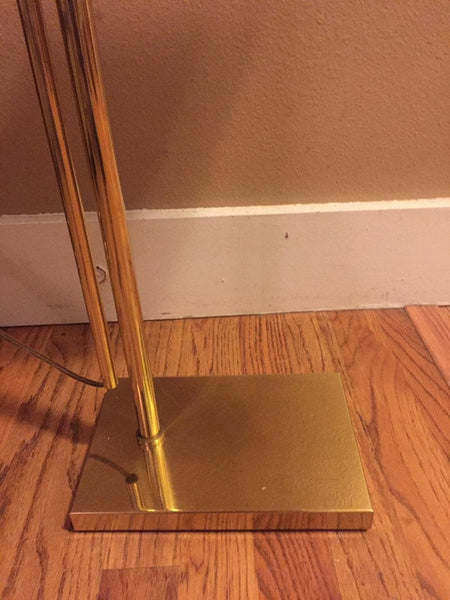 Mid century Arteluce Sonneman Kovacs era Brass floor lamp with gooseneck