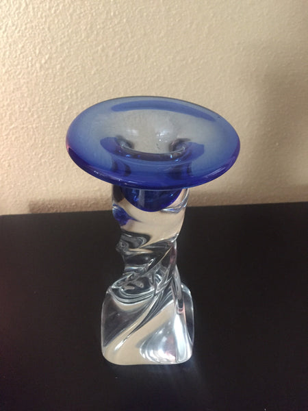 Art Glass handblown glass candle holder