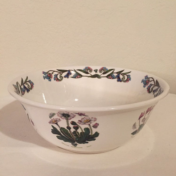 Portmeirion The Botanic Garden 11" Large Salad Serving Bowl - Dog Rose center