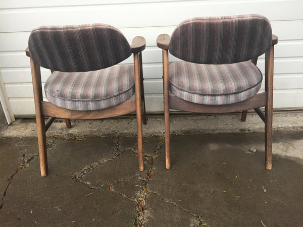 Mid Century Modern Office Chair in the style of Gunlocke - a pair