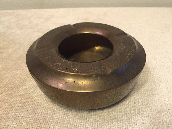 Vintage Brass Ashtray