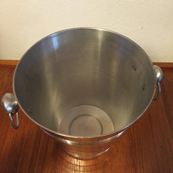 Vintage Aluminum Champagne Wine Bucket Ice Bucket Wine Chiller