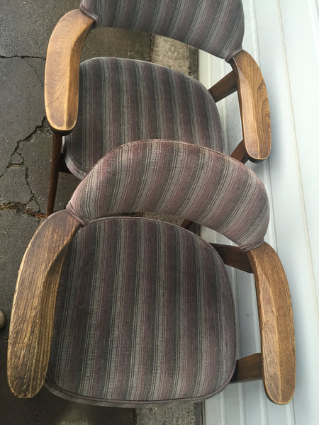 Mid Century Modern Office Chair in the style of Gunlocke - a pair