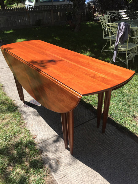 Mid-Century Willett Transitional Cherry Gateleg Dining Table