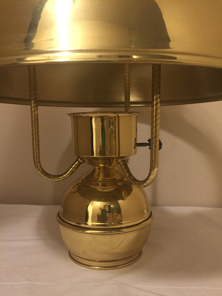 Vintage Hi-Lite Rustic Brass Hurricane Lantern Fixture Hanging Pendant Lamp- farmhouse decor