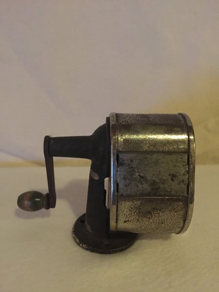 Vintage Boston multi-size pencil sharpener, Hunt Manufacturing Co. Statesville, NC, institutional grey