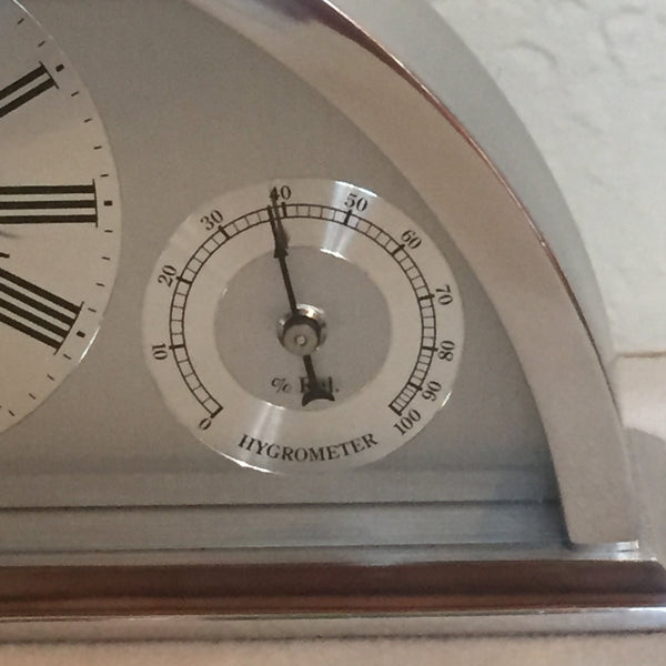 Howard Miller Weatherton Weather Station Alarm Table Clock hygrometer