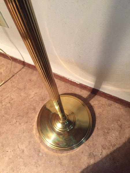 Vintage Brass Butler Valet with wood coat hanger, tie/ belt hook, pant hanger and change caddy catchall