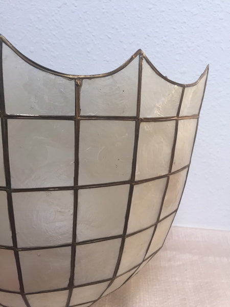 Vintage Capiz Shell Accent Lamp Shade ( 2 available)