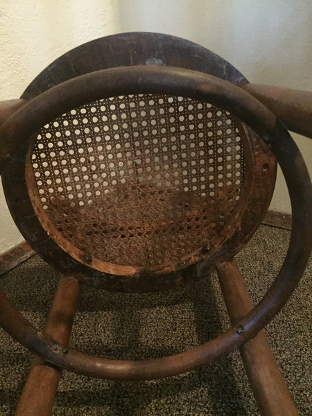 Vintage Cane Thonet style Bentwood Chair