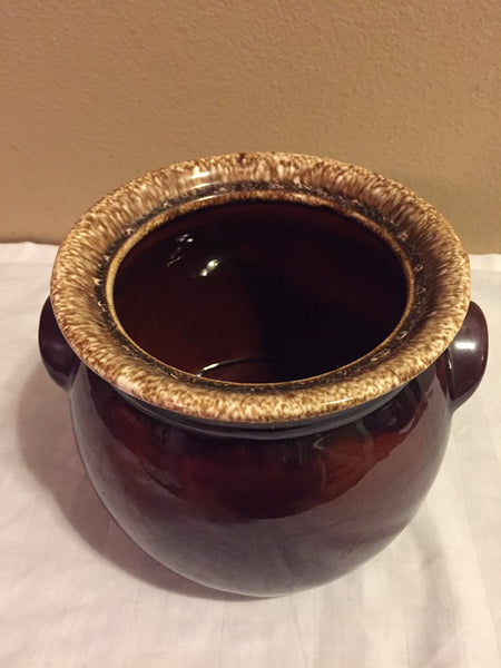 Hull Pottery Brown Drip USA Bean Pot ( no lid) Hull USA Ovenproof