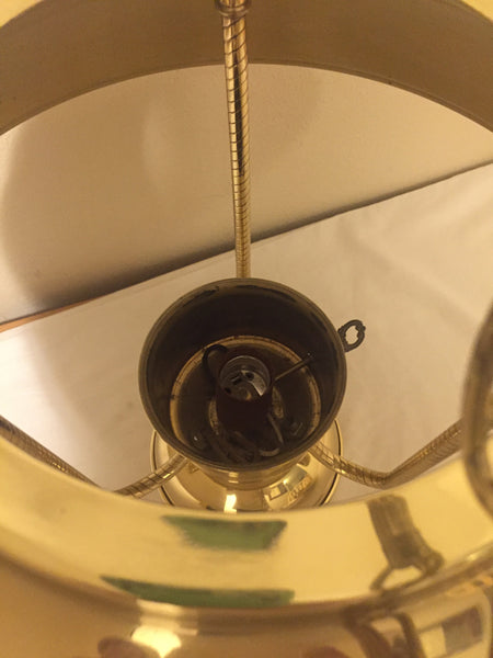 Vintage Hi-Lite Rustic Brass Hurricane Lantern Fixture Hanging Pendant Lamp- farmhouse decor