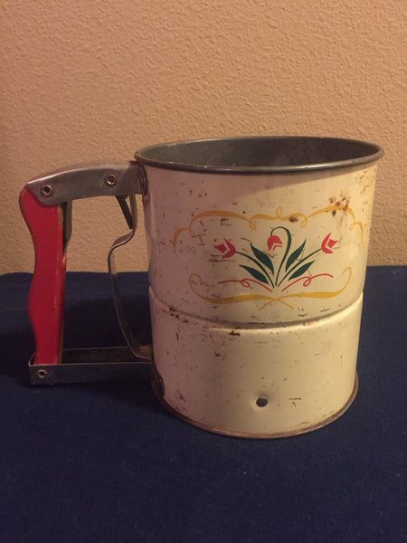 Vintage Androck Handi Sift Kitchen Flour Sifter