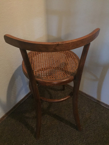 Vintage Cane Thonet style Bentwood Chair