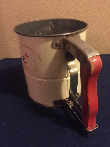 Vintage Androck Handi Sift Kitchen Flour Sifter