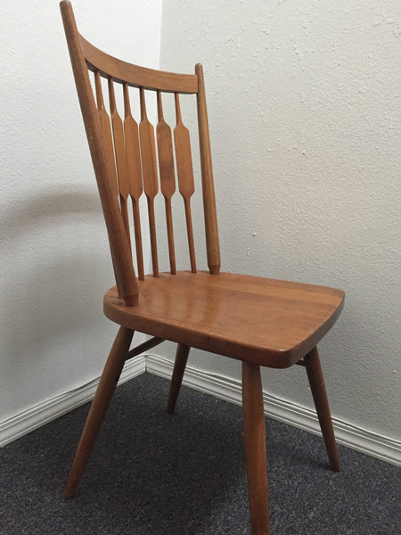 Set of 2 Kipp Stewart Side Chair and Arm Chair "Centennial" in Solid Walnut by Drexel, 1950s