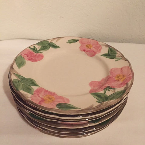 Vintage Franciscan Desert Rose Mid Century Modern Salad plates- 7-3/4" made in England