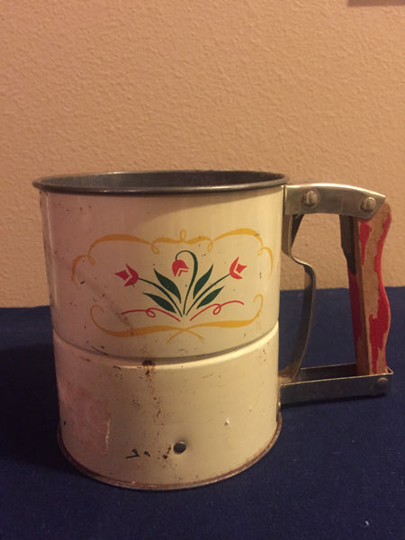 Vintage Androck Handi Sift Kitchen Flour Sifter