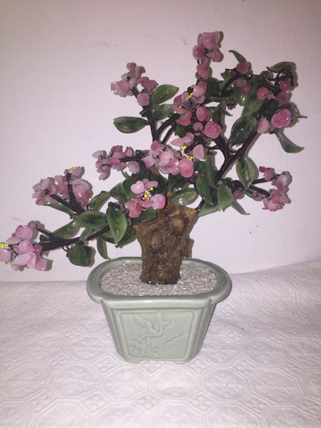 Vintage Mid Century Chinese Bonsai Flowering tree 1960's