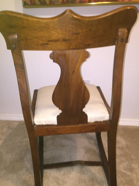 Early twentieth century wood rocking chair